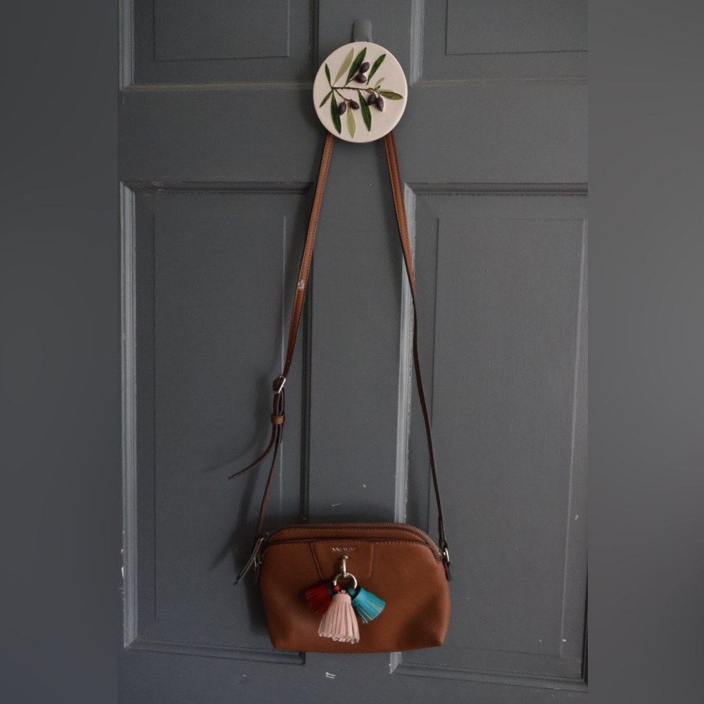 Nine West Brown Leather Crossbody Bag